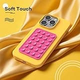 Neuytiky Lot de 8 Support Ventouse Telephone,Ventouse iphone Silicone Adhésif,Coque Ventouse,Support Telephone Ventouse,Ventouse Telephone