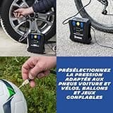 MICHELIN 009519 Compresseur à Air 12 V Programmable – 7 Bars – Gonflage Pneus de Voiture en 3 Minutes – Arrêt Automatique - Manomètre Digital – Robuste Compact – LED - Livré avec embouts adaptateurs