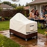 BBQ Grill Cover - Grill Covers Heavy Duty Waterproof, 60-inch Heavy Duty Waterproof Garden Supplies, Outdoor Grills Cover for Outdoor Propane Charcoal Table Cart Pit Yard Patio Porch Lawn
