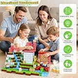 COOLJOYA Construction Magnetique Enfant Cube Magnétique, Jeu Aimant Magnetic avec Jeux Aimants Magnetique, Jouet Éducatif Montessori pour Enfants 3 4 5 6 7 8 9 10 Ans Cadeau Créatif