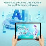 KINGRID T90 Tablette Android 16, 24GO RAM + 128GO ROM, Tablette Tactile 11 Pouces FHD avec Clavier Et Souris, 5G WiFi, 8000mAh, Widevine L1, Double Caméra, Reconnaissance Faciale, GPS, ÉTui