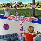 Jouet Garçon 3-12 Ans, ArcFlèche Spider avec Lumières LED Rouges & Bleues, Carquois Spider & Cible Toile Jeux d’Extérieur Enfant 3-12 Ans Cadeau Anniversaire 3 4 5 6 7 8 9 10 Ans Jouets pour Enfants